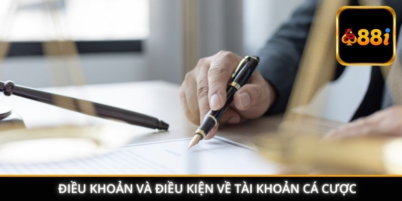 Điều khoản và điều kiện về tài khoản cá cược
