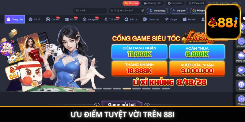 Ưu điểm tuyệt vời trên 88I